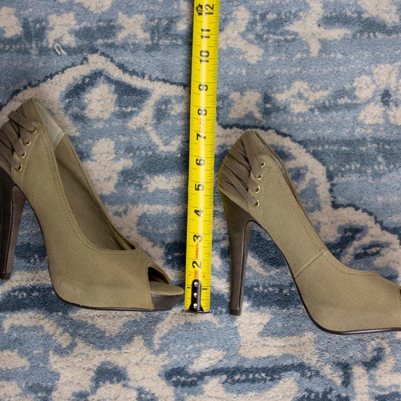 ASH ITALIA Laced Cargo Canvas Heels - Picture 5 of 6